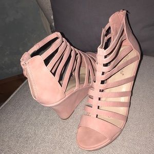Strappy Wedge Heels